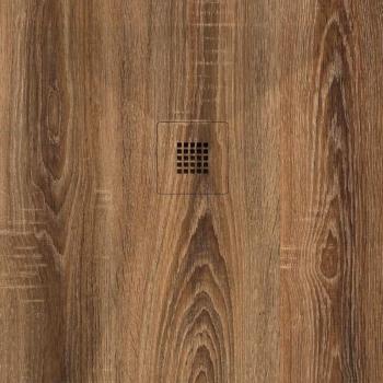 Extra Flache Duschwanne STANO – 90 × 180 cm, Holzoptik, Dekor Halifax