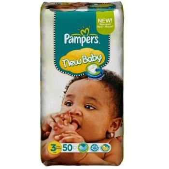 Pampers New Baby Strati Dimensioni Giganti 3-4-7 kg 50 pannolini