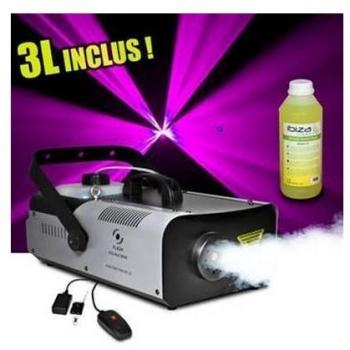 Machine à fumée FLASH 1320W 2.25L DMX avec 2 télécommandes (câble et sans câble)