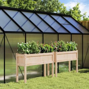 Jardineras de Madera para Exterior con Patas