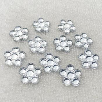 DIY 20 Stück 17mm Blume Cabochon Acryl Strass Flatback Scrapbooking Telefonhülle Handwerk-HZ07