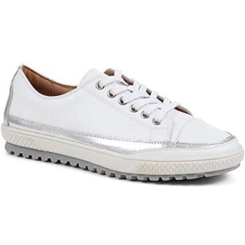 Pavers Women’s Memory Foam Trainers – White, Size 5