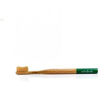 Naturbrush Brosse à dents adulte en bambou vert
