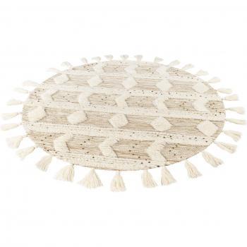Bohist 425 Creme / Khaki Matta 160/160 cm