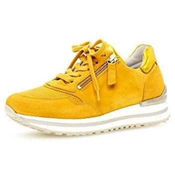 Gabor Damen Halbschuhe, Frauen Sneaker, Komfortable Mehrweite (H), Halbschuhe, Straßenschuhe, Freizeitschuhe, Plateausohle, Mango (perf.), 37.5 EU / 4.5 UK