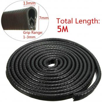 Moldura de Goma para Puertas de Coche 10x7MM
