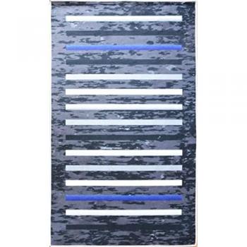 Tapis Rayures Noir 80 x 150 cm