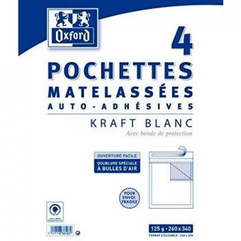Enveloppes à bulles 260 x 304 mm 4 pièces