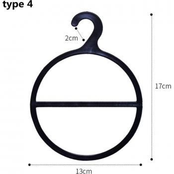 Black/White Oval Scarf Organizer