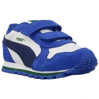 Puma St Runner L V Inf Kids Bianco-Profondità Blu 24 EU