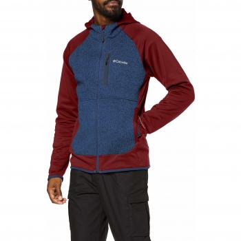 Columbia Altitude Aspect Hybrid Veste à Capuche Homme, Rouge Jasper, SCO, FR : XXL