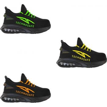 Neon Dunkle Modus ESD-Sicherheitsstiefel S1PL sr – 43 EU – Grün