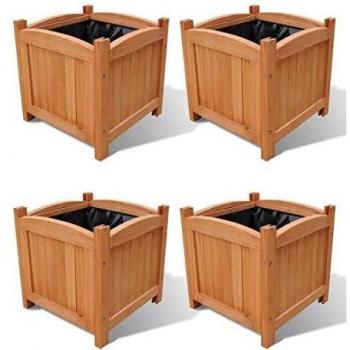 VidaXL Raised Beds 4 pcs 11.8x11.8x11.8