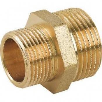 Raccords double tétines en laiton