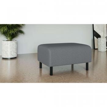 Polsterhocker „Glandine“ von INOSIGN – grau, 70 × 44 × 50 cm