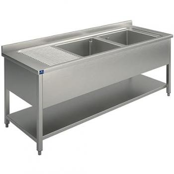 Plonge Double Bac Égouttoir Gauche 1800X600 mm (Mastro)