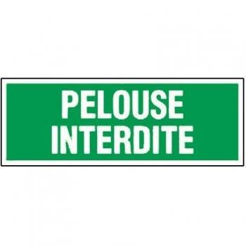 Panneau d'Avertissement Pelouse Interdite