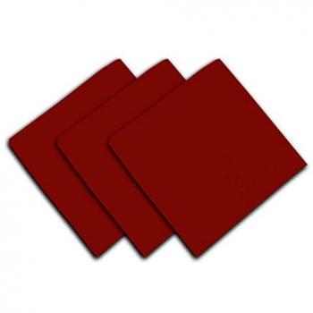 Soleil d'ocre Tovaglioli in Cotone Panama, Rosso, 45 x 45 cm