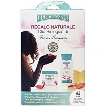 Confezione Regalo Olio Biologico di Rosa Mosqueta I Provenzali Crema Idratante 50ml + Latte