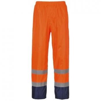 Pantaloni Impermeabili Portwest Uomo Visibilità Elevata a Contrasto
