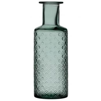 Umweltfreundliche Vase aus recyceltem Glas 9x9x28 cm