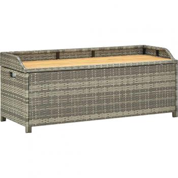 Terrace Seat Portaoggetti 120 cm in Resina Intrecciata