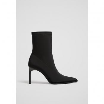 Stradivarius Black Stiletto Heel Ankle Boots 6½