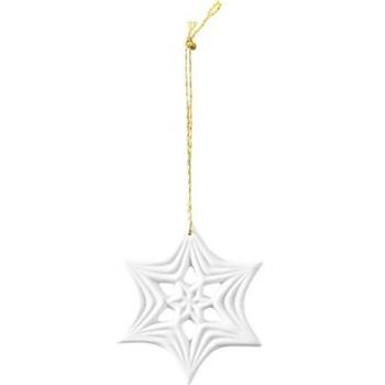Schneekristall Christbaumschmuck Porzellan 10304/6 weiß