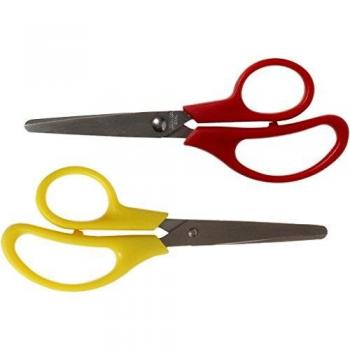 Toddler Scissors, L: 12.5 cm, Rounded Tip, 12 pieces