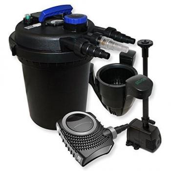 Wiltec UV Klärer Druckfilter Set für Teiche