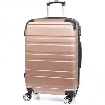 Maleta Trolley Extensible en ABS con 4 Ruedas y Cerradura Numérica