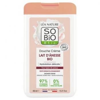 Léa Nature So Bio Étic Douches crème bio hydratante – Lait d’ânesse – 2 x 450 ml