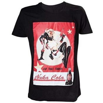 Men’s Fallout 4 Nuka‑Cola Lady Graphic Tee – Black – S