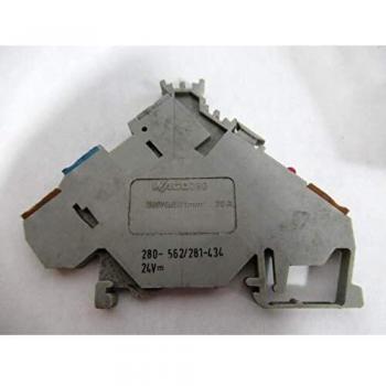 Graues WAGO-Dimmaktor-Panel mit Terminalbereich 0,08–2,5 MMQ – 280–562/281–434