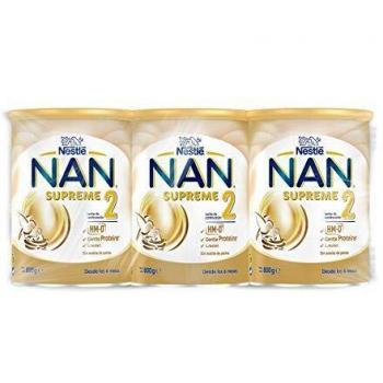Nestlé Nan 2 Leche de Continuación Premium 3 latas 800 g