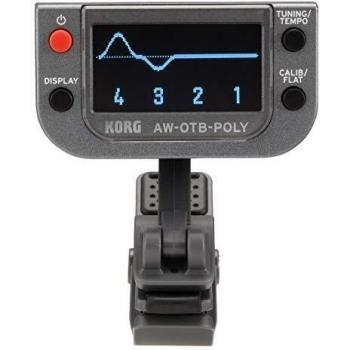Korg AW-OTB-POLY OLED Polyphones Clip-On-Stimmgerät für Bassgitarren