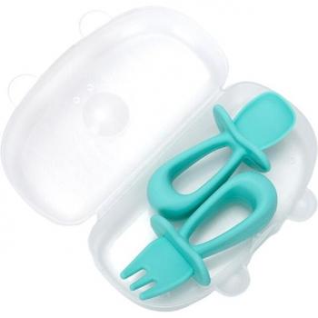 Utensilios de alimentación de silicona para bebés