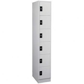 WOLF Light Grey 1-Compartment Organizer with 6 Shelves