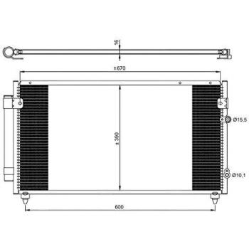 Air Conditioning Condenser NRF EASY FIT 350072