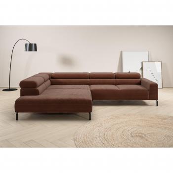Ecksofa „Antonelli L‑Form“ – 312 cm, Kopfteil einstellbar, optional elektrische Tiefenverstellung