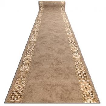 Runner Tile‑Pattern Rug – Murcia Lisbon Beige, 100 × 530 cm, Anti‑Slip