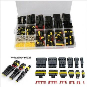 Pack connecteurs électriques voiture 708 pièces, résistance à l’eau 12 V, moto, camion, marine