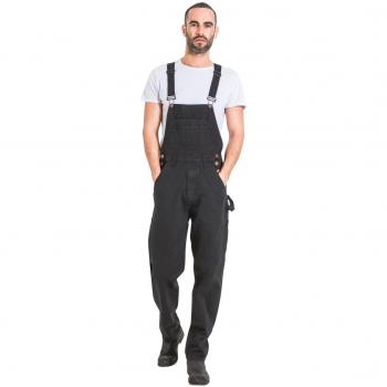 Black Low-Cost Men’s Denim Dungarees – Value Pack