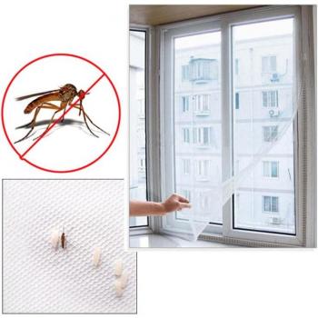 Flyscreen Window Curtain with Strong Adhesive
