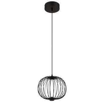 Globo Galway 30cm Wire‑Framed Ceiling Pendant – Matte Black, Soft White (3000 K)
