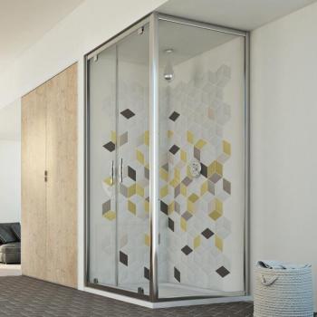 Eckige Duschkabine Cristal Duo 80x130