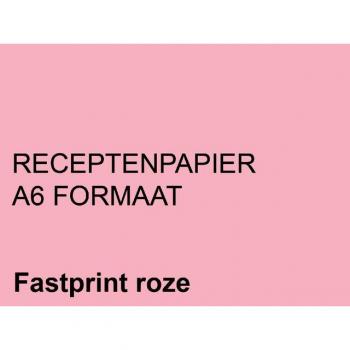 Receptpapier Fastprint A6 80 Gram Roze 2000 vel