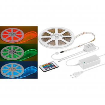 Striscia LED 5 m GOOBAY SF150 IP44 RGB con telecomando