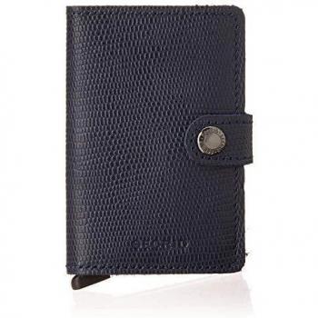 Secrid Miniwallet Rango Blue-Titanium mit Reptilprägung