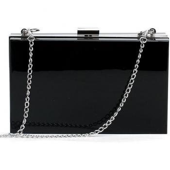 Acrylic Clear Chain Shoulder Bag – Hard Day & Evening Purse